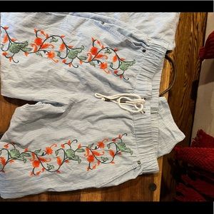 Anthro Flowy Beach Pant